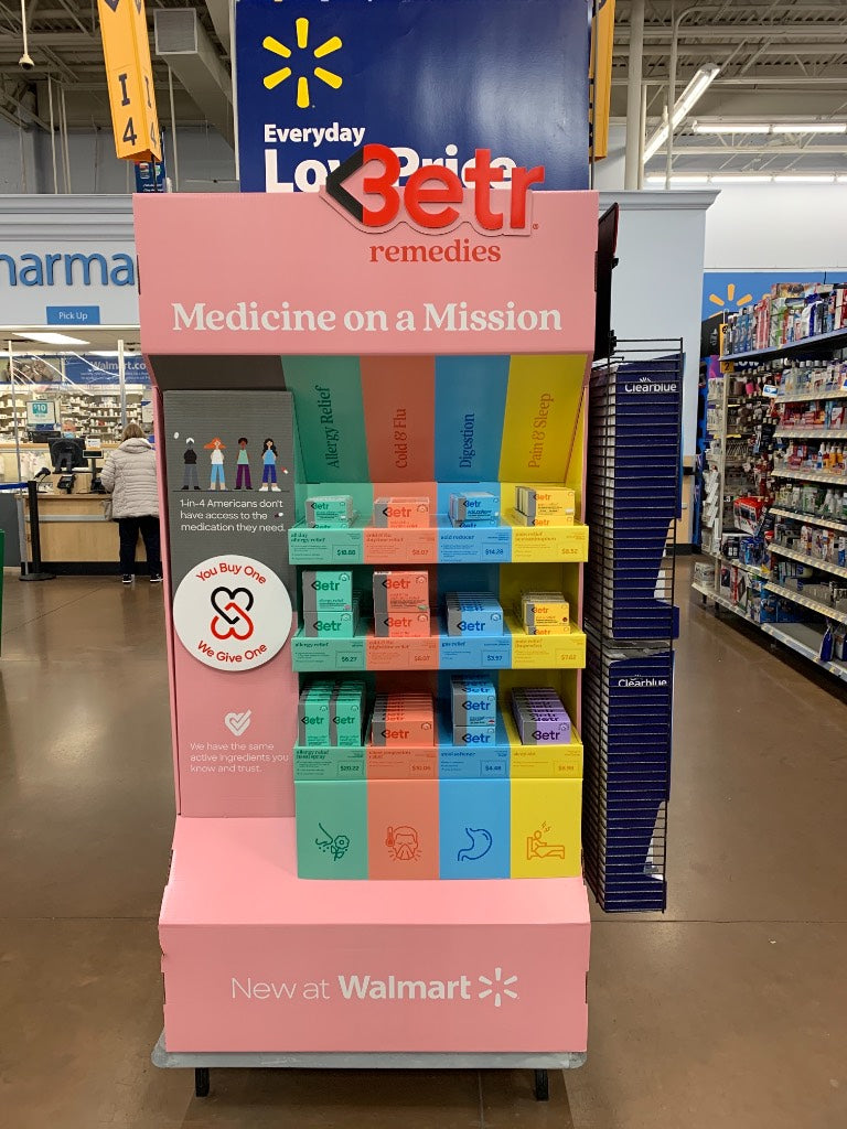 Betr Remedies, Co-Founded By Ellen Pompeo, Expands Retail Footprint Exclusively Launching in 2,000 Walmart Stores Across The Country